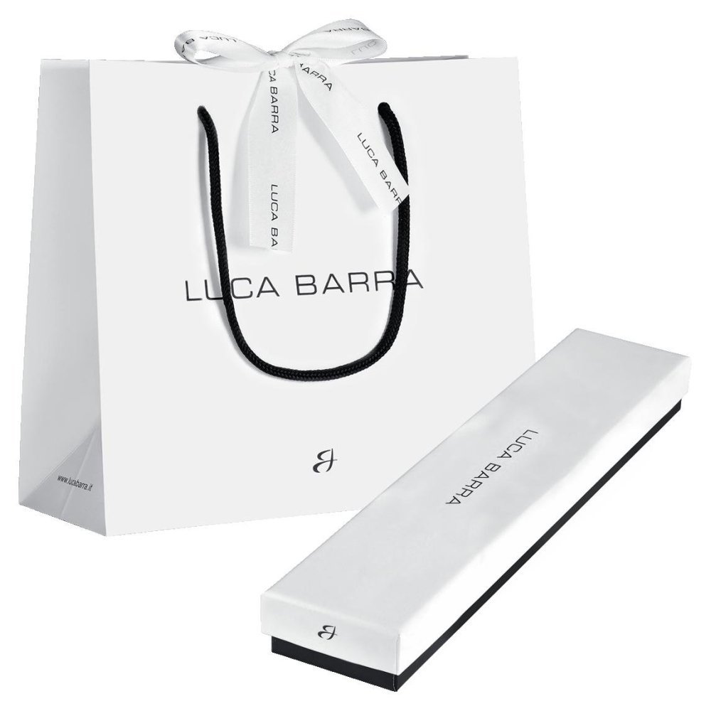 Luca Barra - Bracciale Uomo - Acciaio - Ematite Grigia