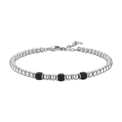 Luca Barra - Bracciale Uomo - Acciaio - Ematite