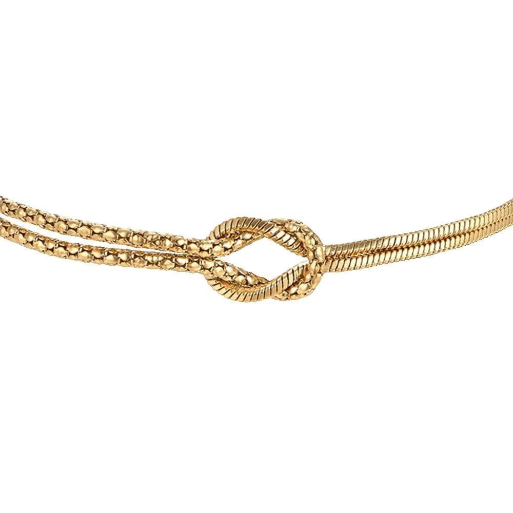 Luca Barra - Bracciale Nodo - Acciaio Ip Gold