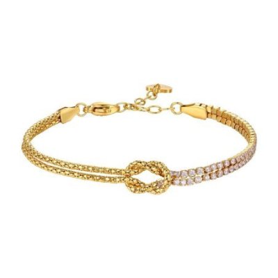 Luca Barra - Bracciale Nodo - Acciaio Ip Gold