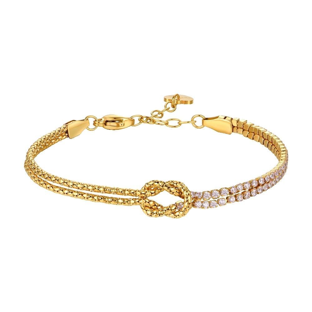Luca Barra - Bracciale Nodo - Acciaio Ip Gold