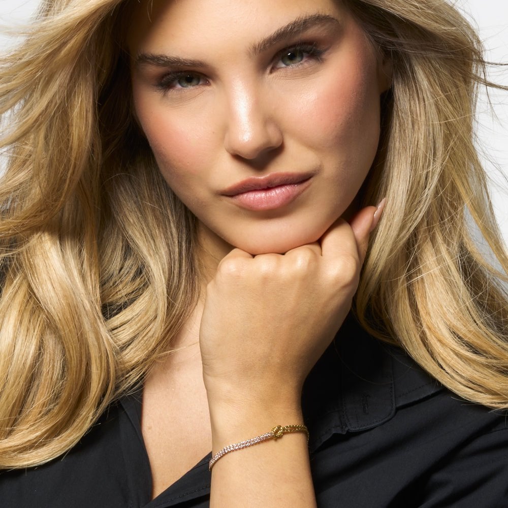 Luca Barra - Bracciale Nodo - Acciaio Ip Gold