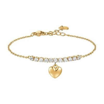 Luca Barra - Bracciale Cuore - Acciaio Ip Gold
