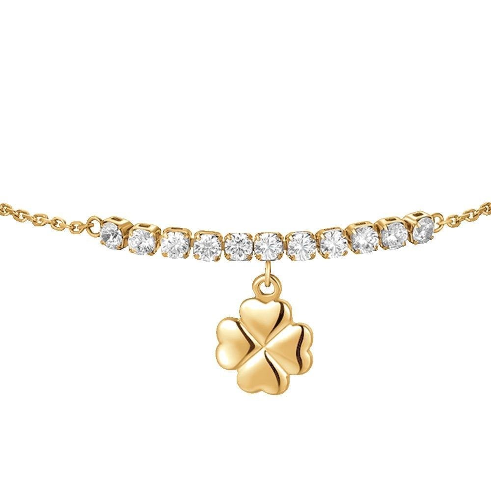 Luca Barra - Bracciale Quadrifoglio - Acciaio Ip Gold