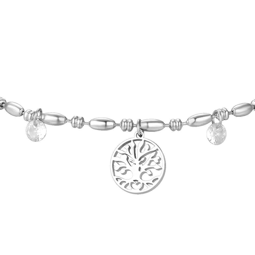 Luca Barra - Bracciale Albero Vita - Acciaio - Zirconi