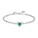 Luca Barra - Bracciale Tennis - Cuore Zirconi