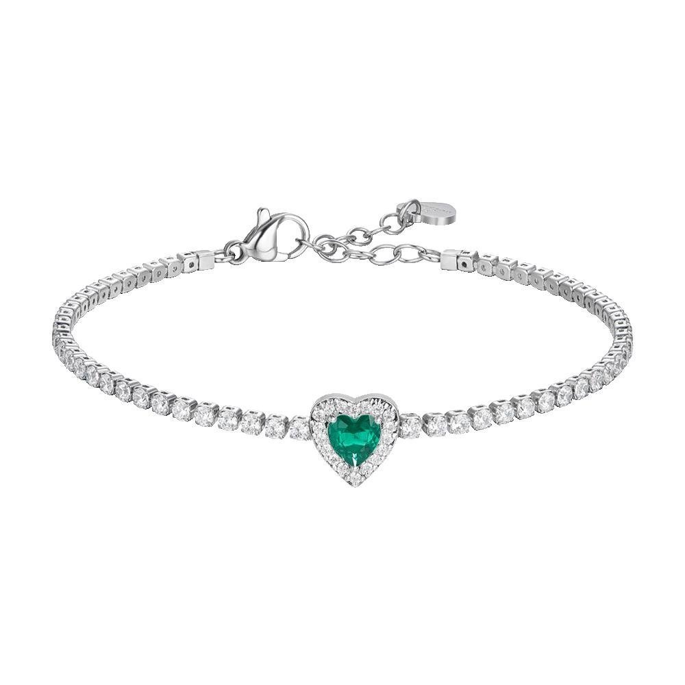 Luca Barra - Bracciale Tennis - Cuore Zirconi