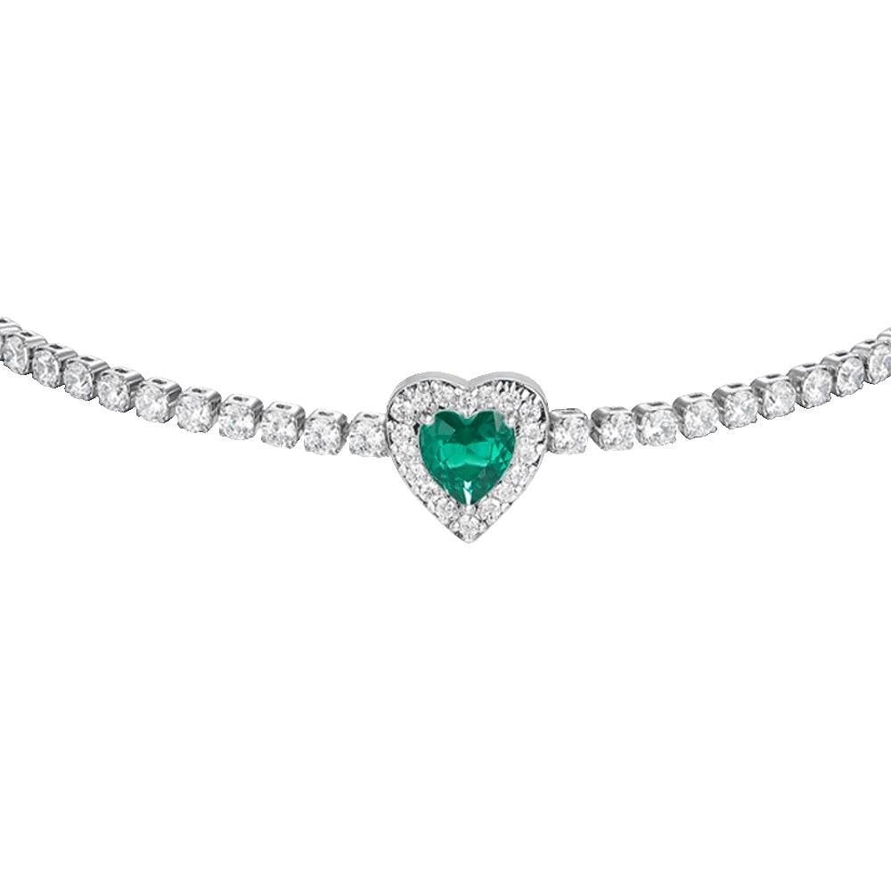 Luca Barra - Bracciale Tennis - Cuore Zirconi