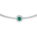 Luca Barra - Bracciale Tennis - Zirconi Verdi
