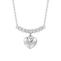 Luca Barra - Collana Cuore - Acciaio - Zirconi