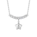 Luca Barra - Collana Stella - Acciaio - Zirconi