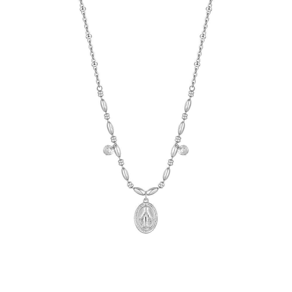 Luca Barra - Collana Donna - Acciaio - Zirconi