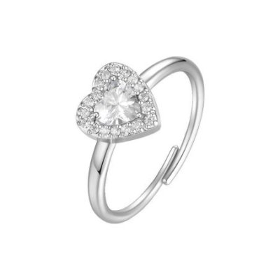 Luca Barra - Anello Donna - Acciaio - Zirconi