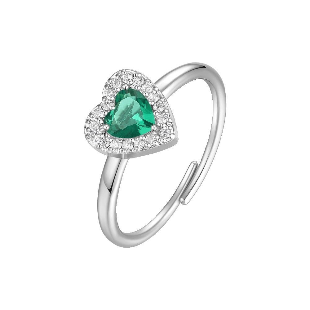 Luca Barra - Anello Donna - Acciaio - Zirconi