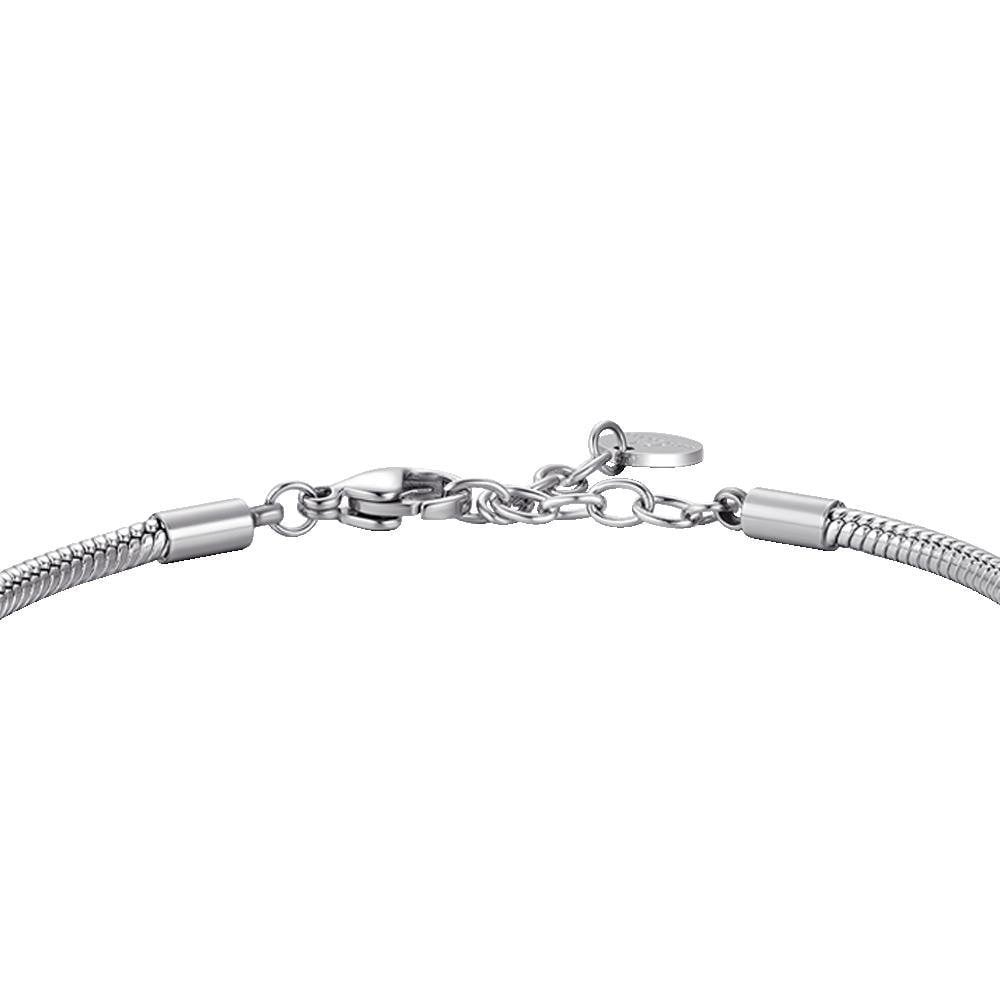 Luca Barra - Bracciale Uomo - Acciaio - Smalto Nero