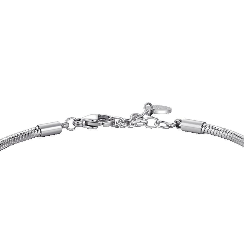 Luca Barra - Bracciale Uomo - Acciaio - Smalto Nero