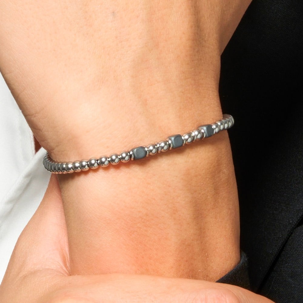 Luca Barra - Bracciale Uomo - Acciaio - Ematite