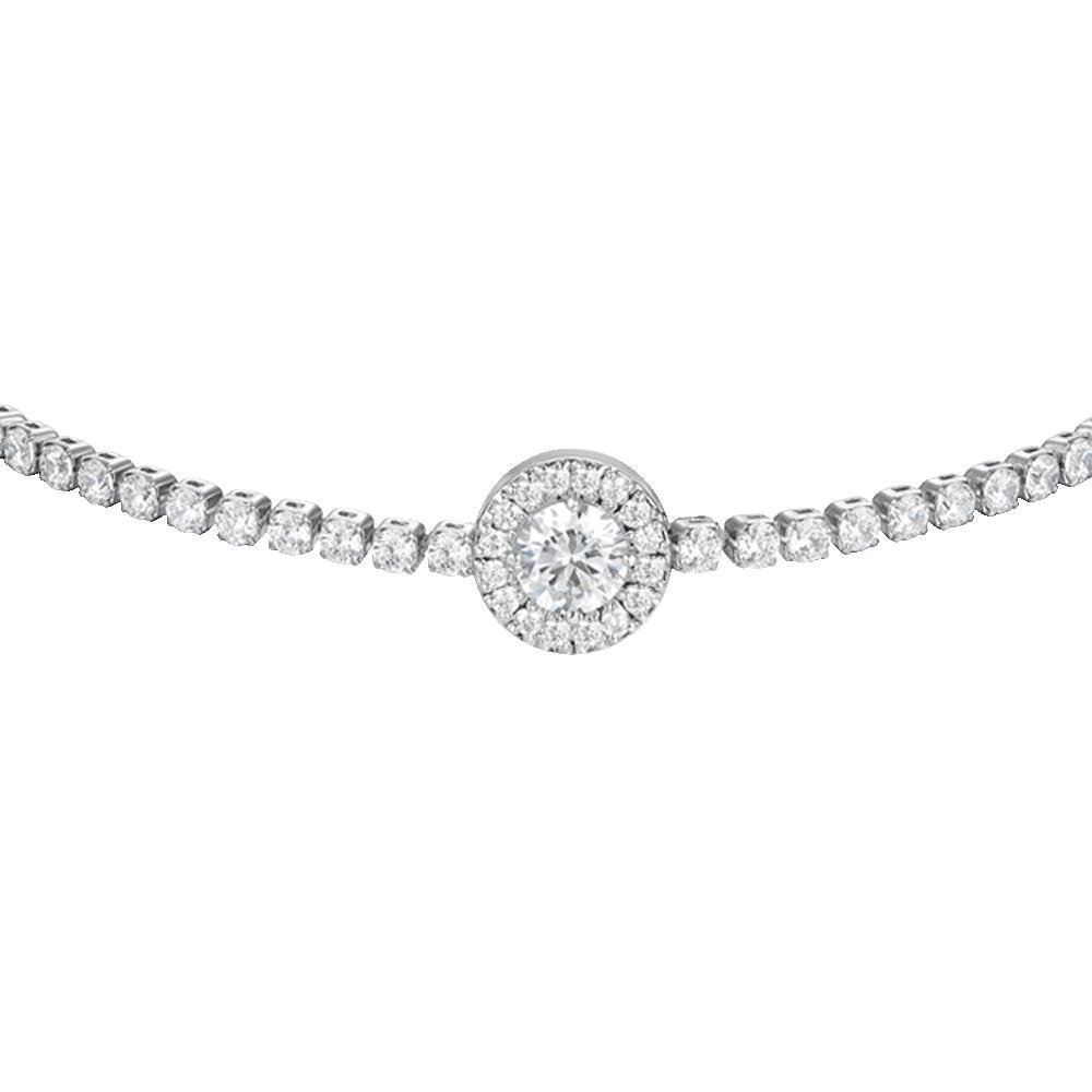 Luca Barra - Bracciale Tennis - Acciaio - Zirconi