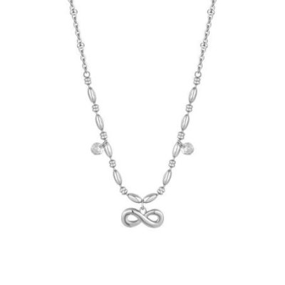 Luca Barra - Collana Infinito - Acciaio - Zirconi