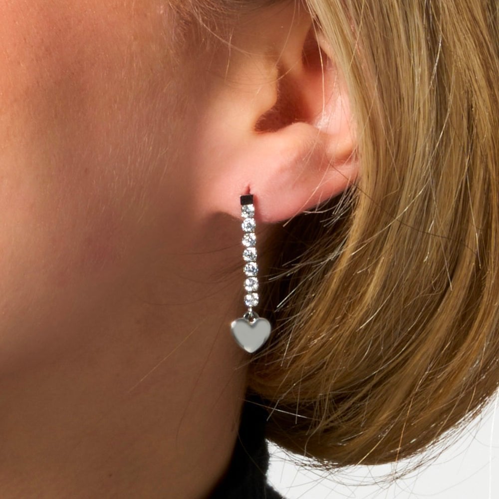 Luca Barra - Orecchini Donna - Acciaio - Zirconi