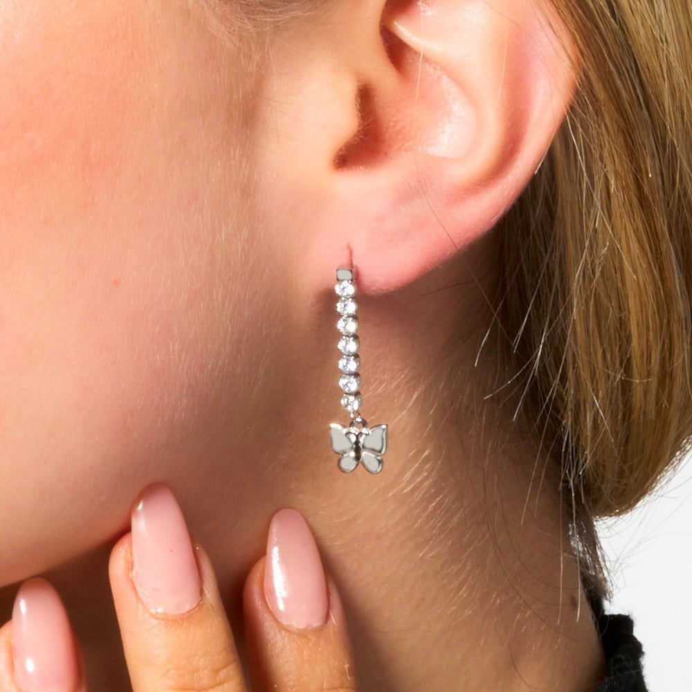 Luca Barra - Orecchini Donna - Acciaio - Zirconi