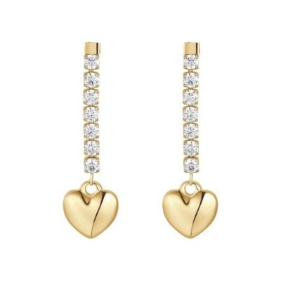 Luca Barra - Orecchini Donna - Acciaio Ip Gold - Cuore