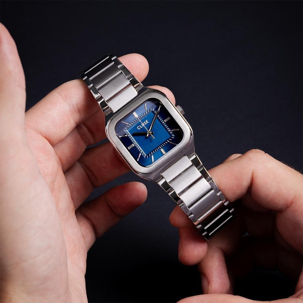 Cluse - Quadrus Watch - Acciaio - Blu