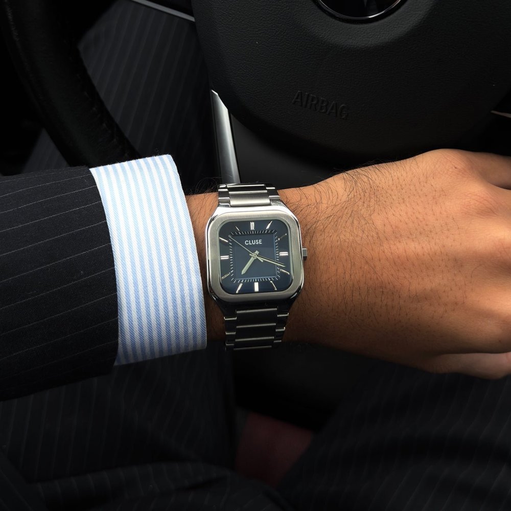 Cluse - Quadrus Watch - Acciaio - Blu