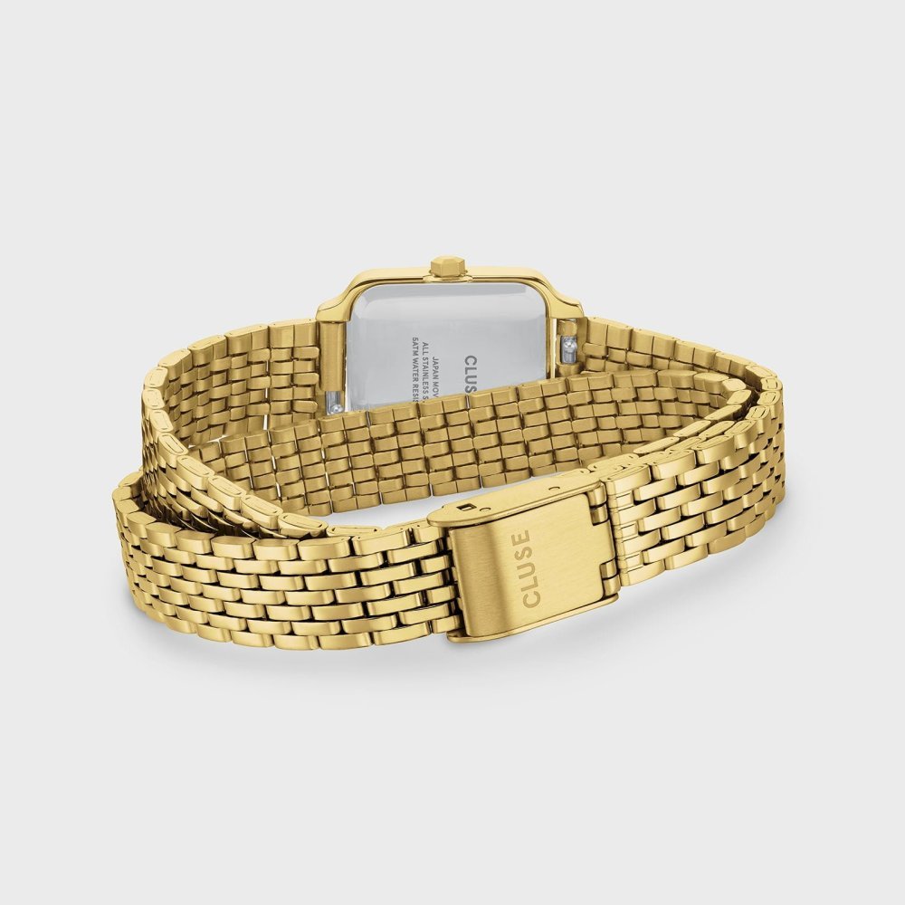 Cluse - Gracieuse Mini - Quadrato Verde - Oro