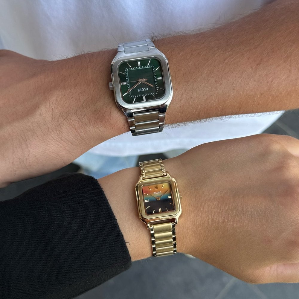 Cluse - Quadrus Watch - Verde - Argento