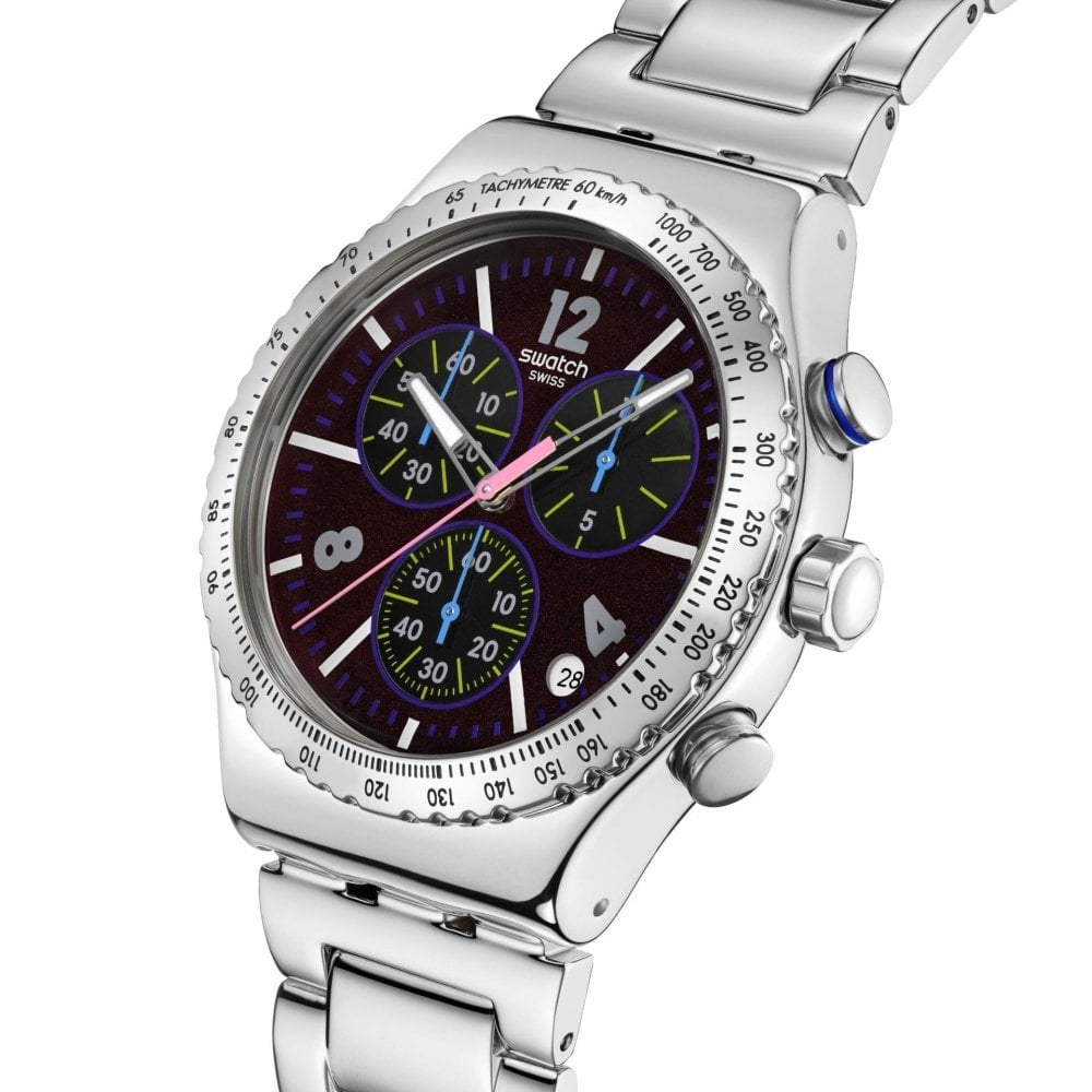 Swatch - Purple Glow - Cronografo - Acciaio Inox
