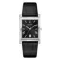 Bulova - Classic Rectangle - Acciaio - Pelle