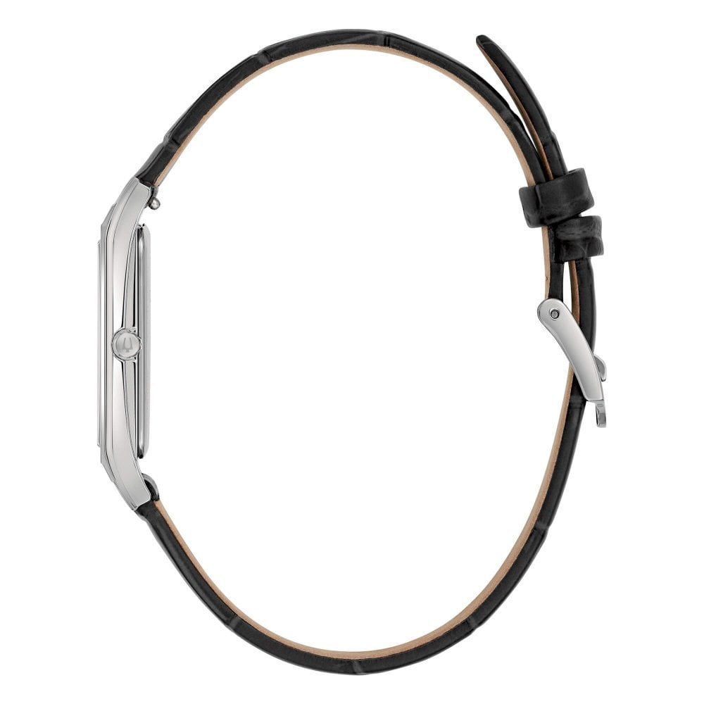 Bulova - Classic Rectangle - Acciaio - Pelle