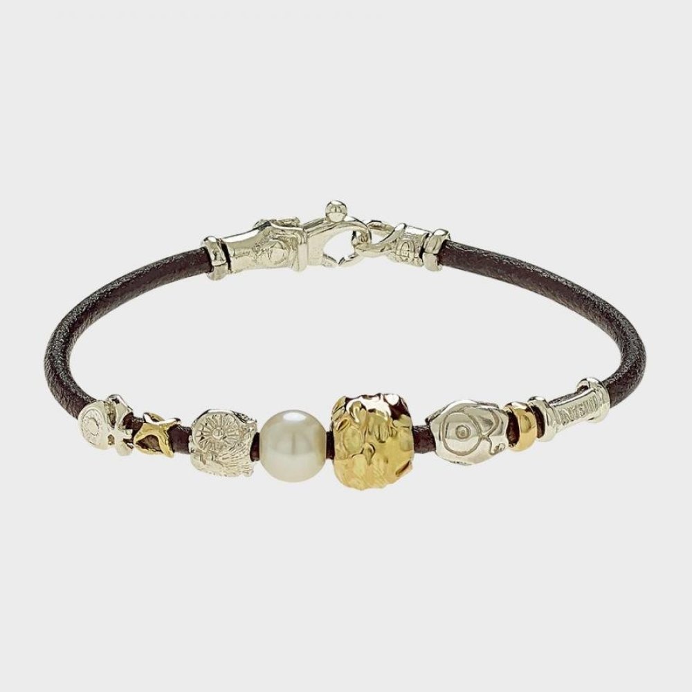 Misani - Bracciale B2051 - Cuoio - Oro