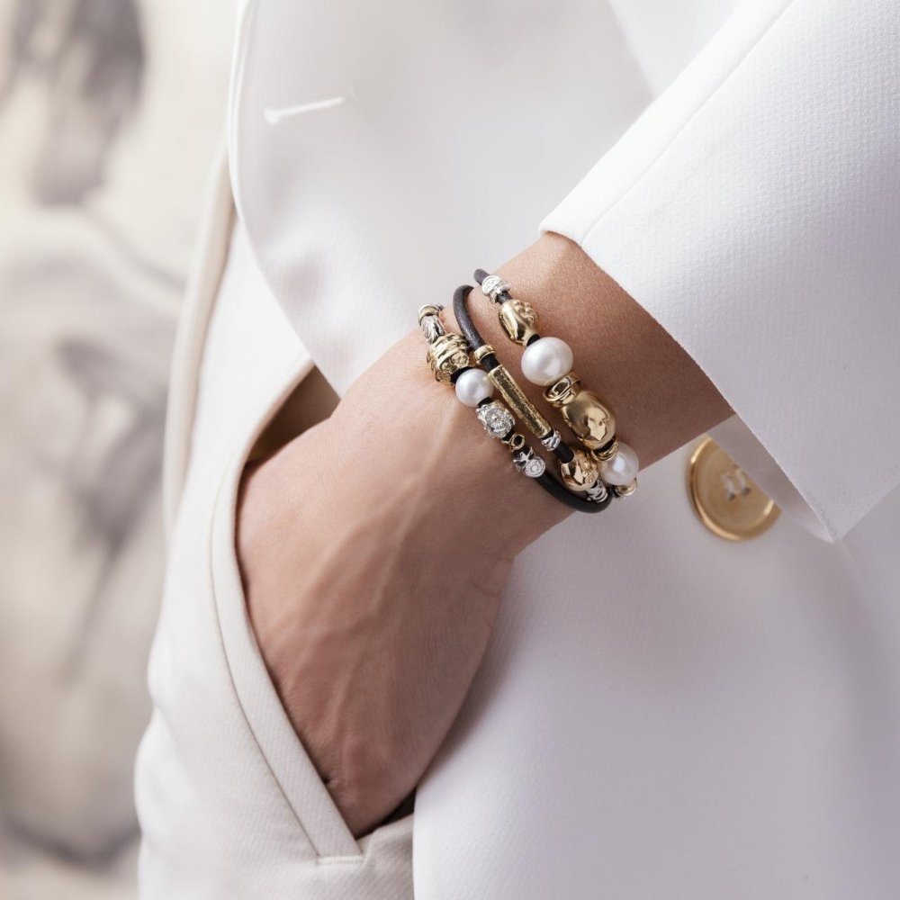 Misani - Bracciale B2051 - Cuoio - Oro