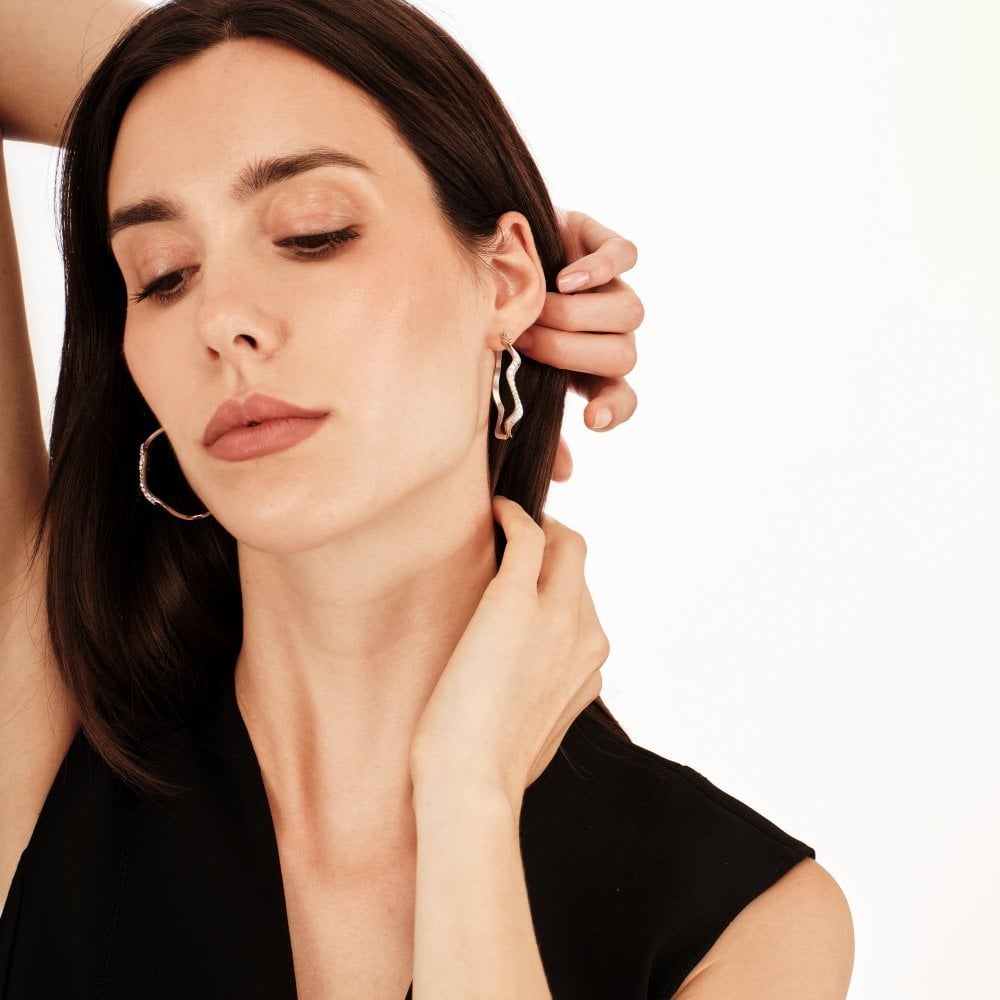 Breil Jewels - Orecchini Zig Zag - Acciaio - Cristalli