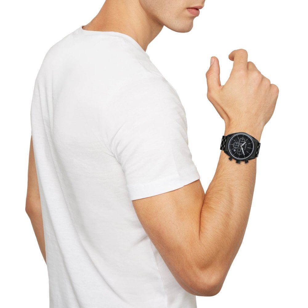 Breil Tribe - Chrono Gent 43 Mm - Orologio Uomo - Nero