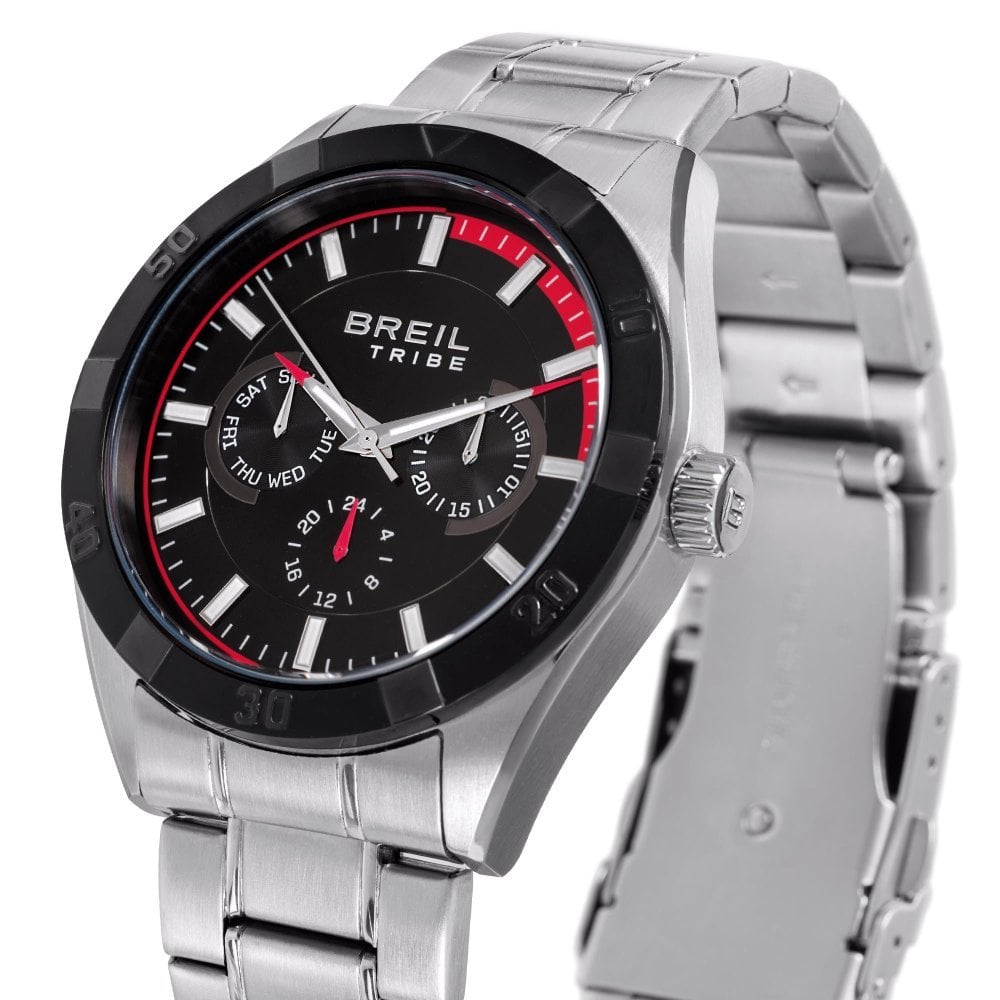 Breil Tribe - Rush Multifunzione - Acciaio - Nero