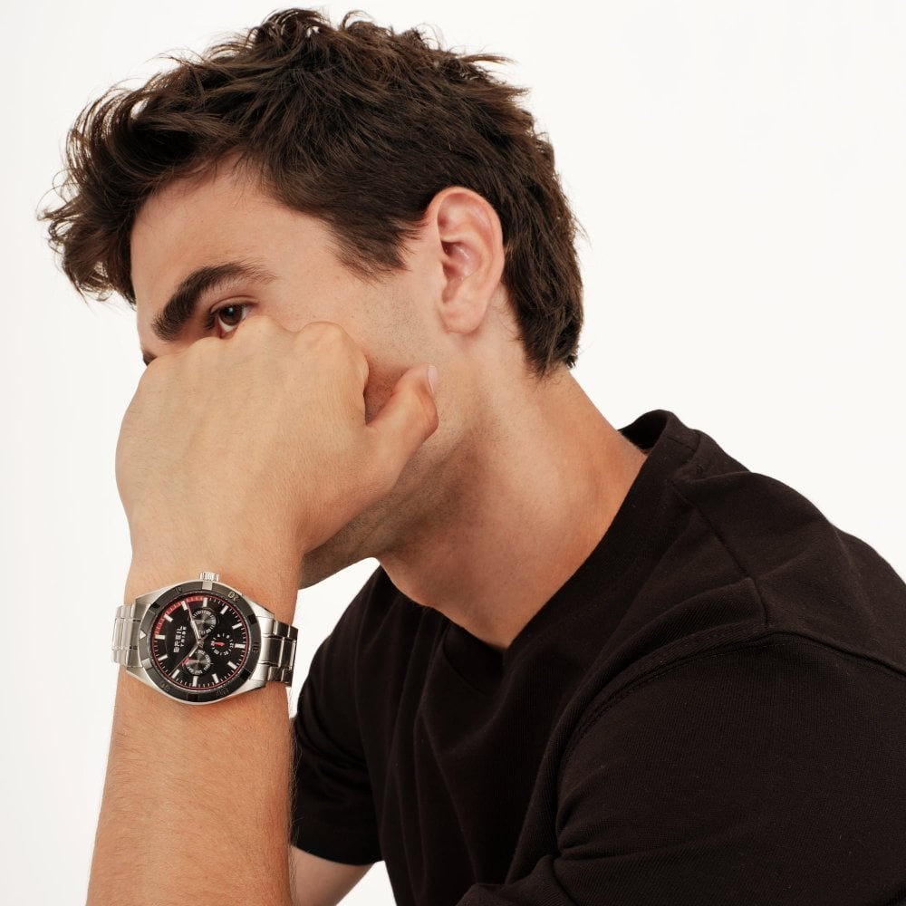 Breil Tribe - Rush Multifunzione - Acciaio - Nero