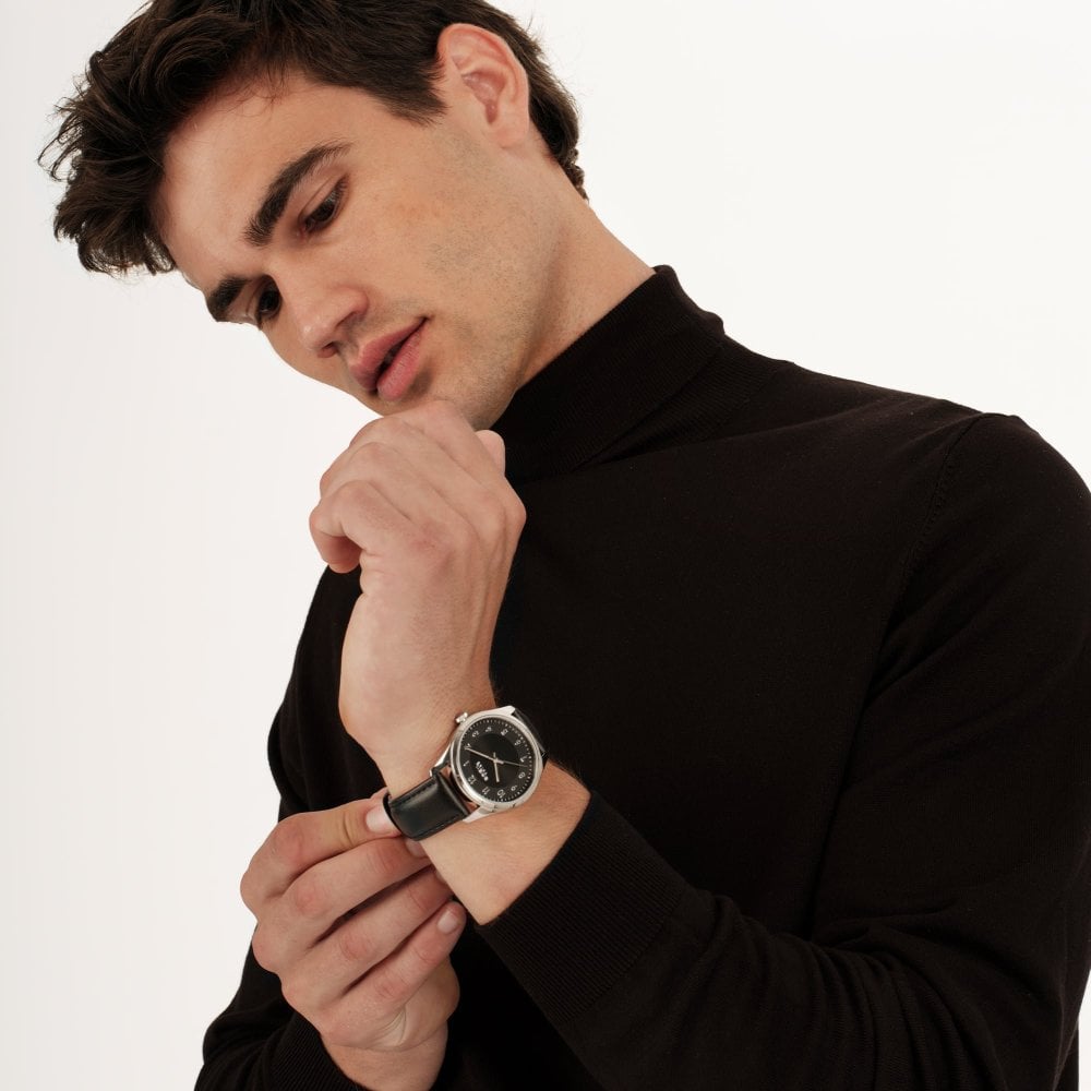 Breil Tribe - Solo Tempo Refine - Pelle - Nero