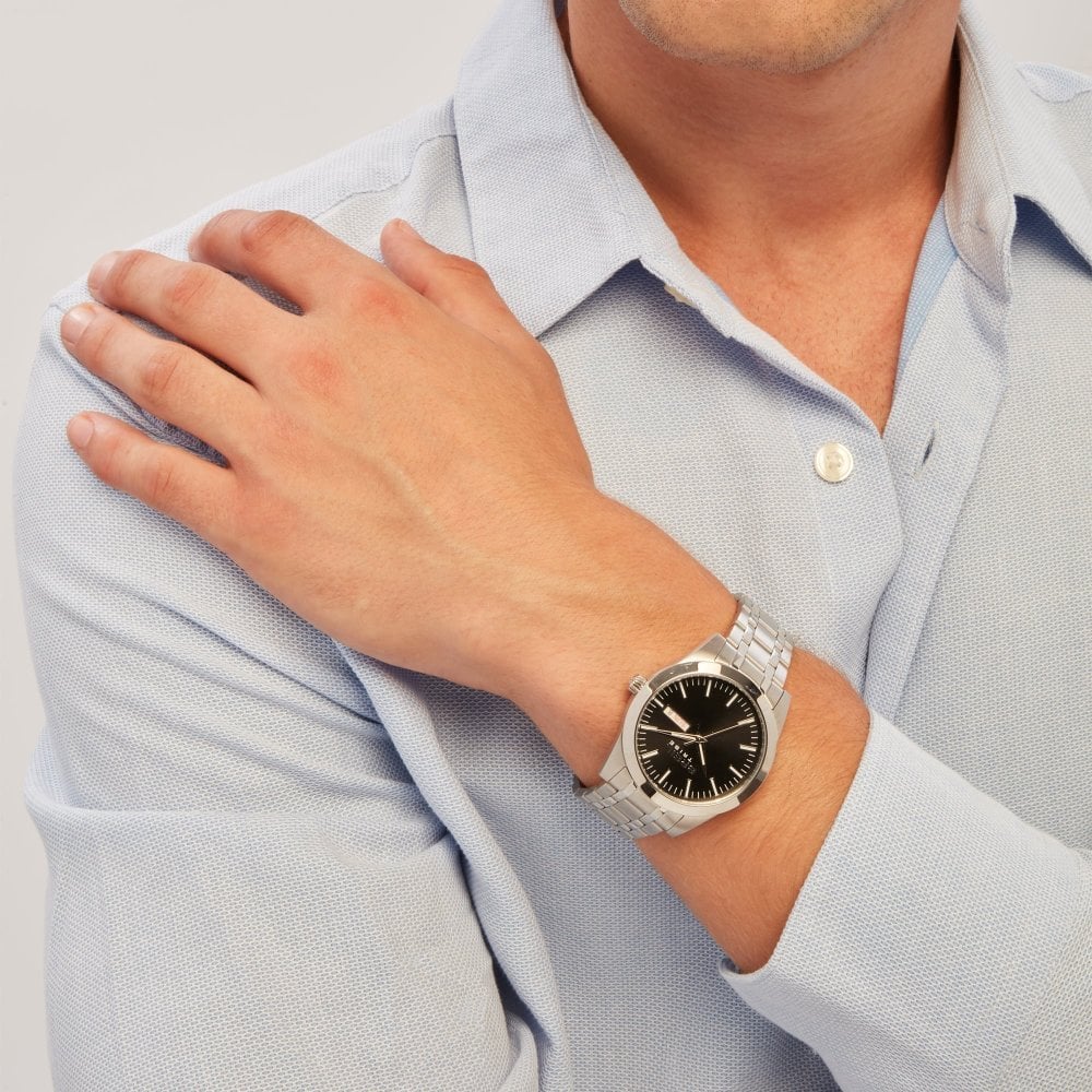 Breil Tribe - Solo Tempo Rank - Acciaio - Nero