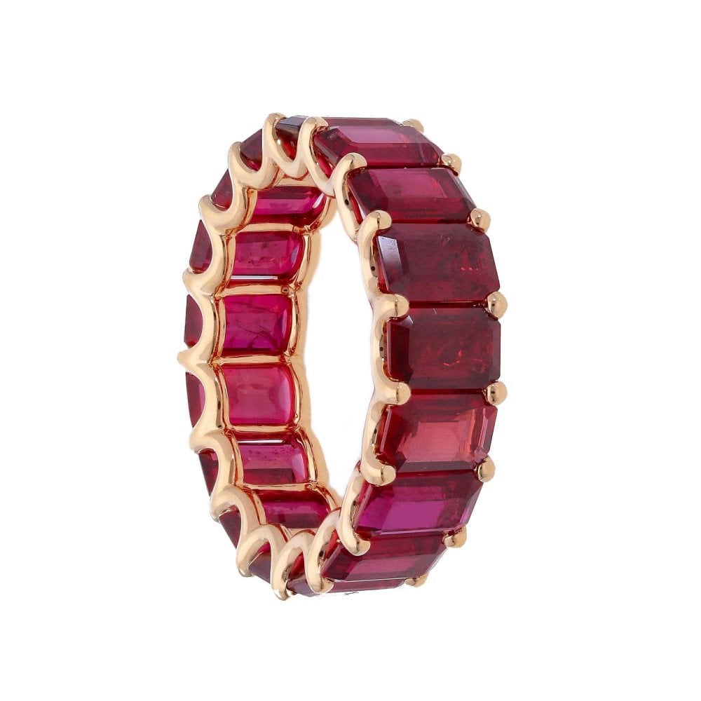 Songa Antonio - Anello Eternity - Oro Rosa - Rubino
