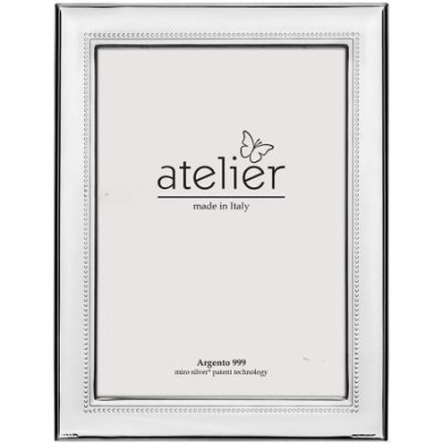 Atelier - Portafoto Licia - Argento Laminato - Retro Legno