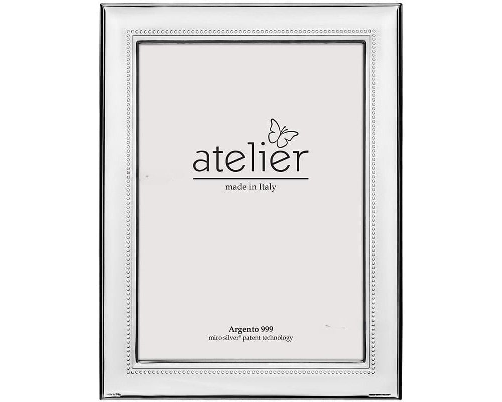 Atelier - Portafoto Licia - Argento Laminato - Retro Legno