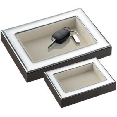 Atelier - Vuotatasche Batista - Legno - Pvd Argento