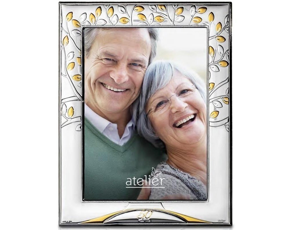 Atelier - Portafoto Anniversario - Argento - Legno