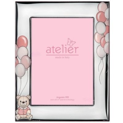 Atelier - Portafoto Palloncini - Argento - Legno