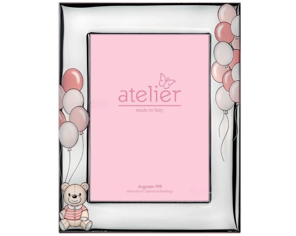 Atelier - Portafoto Palloncini - Argento - Legno