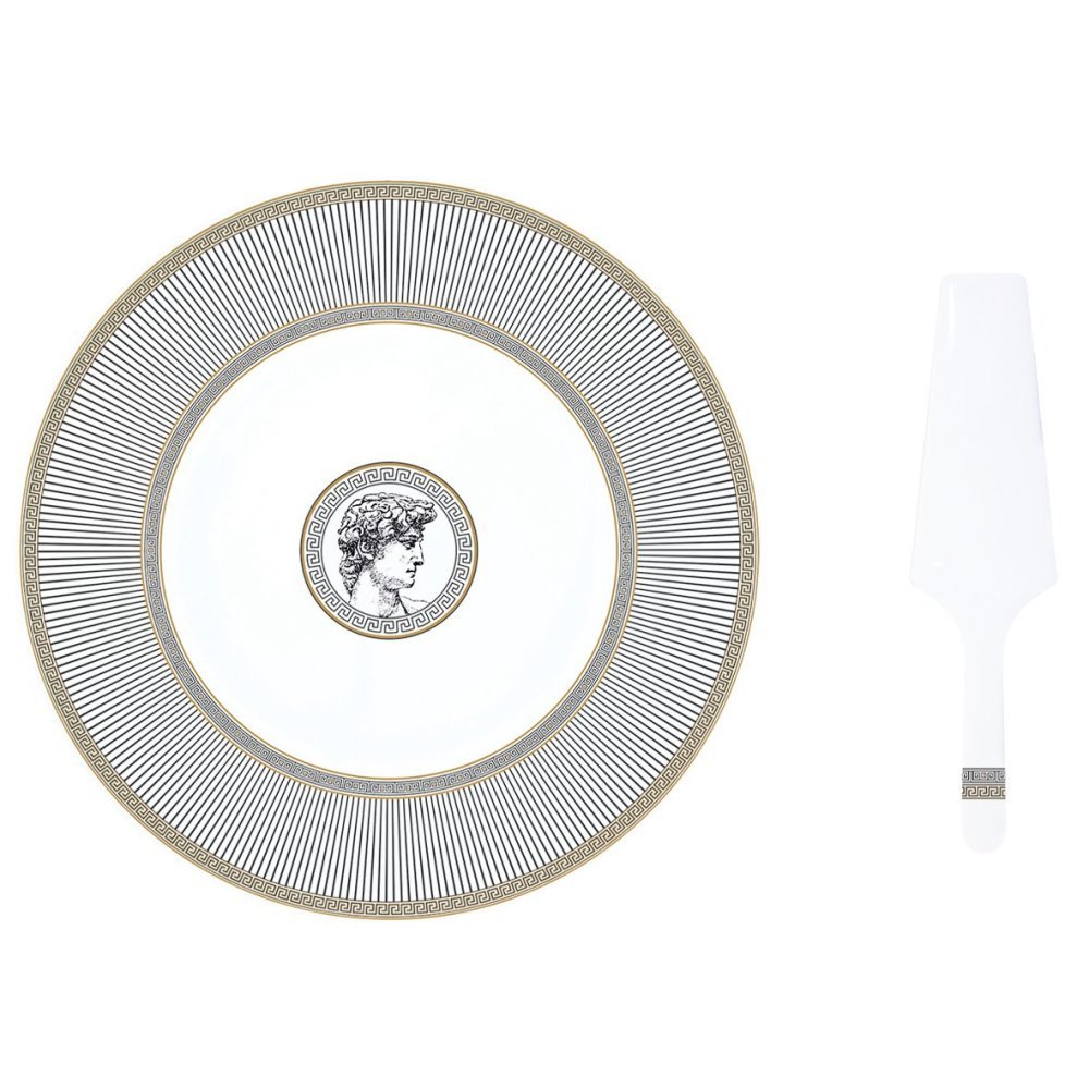 Easy Life - Piatto Torta Palladium - Porcellana - Ø 32 Cm