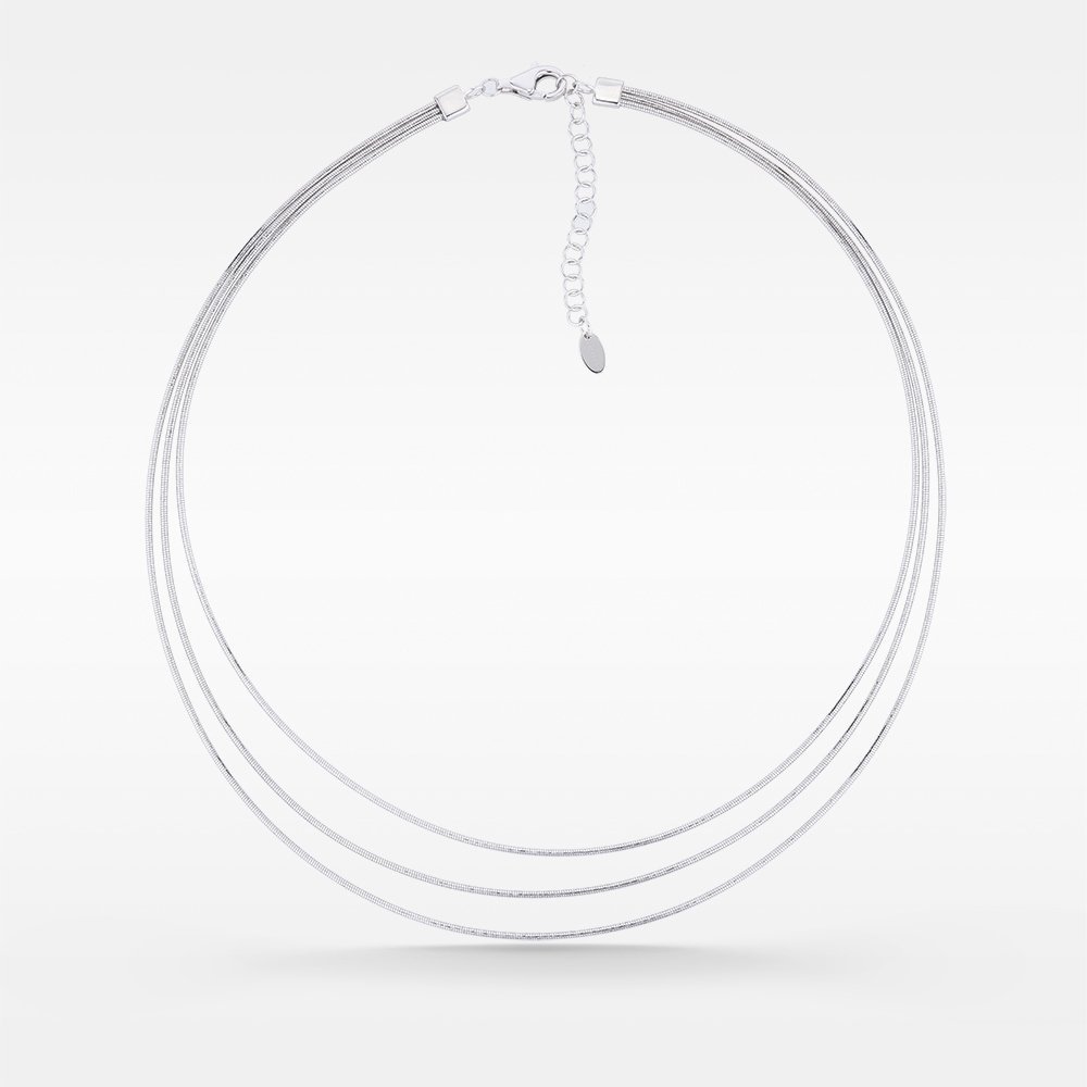 Pesavento - Collana Argento Dna - Argento Rodio